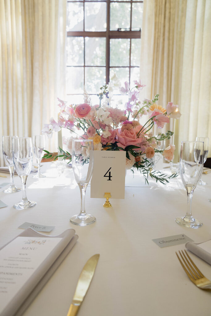 floral wedding details
