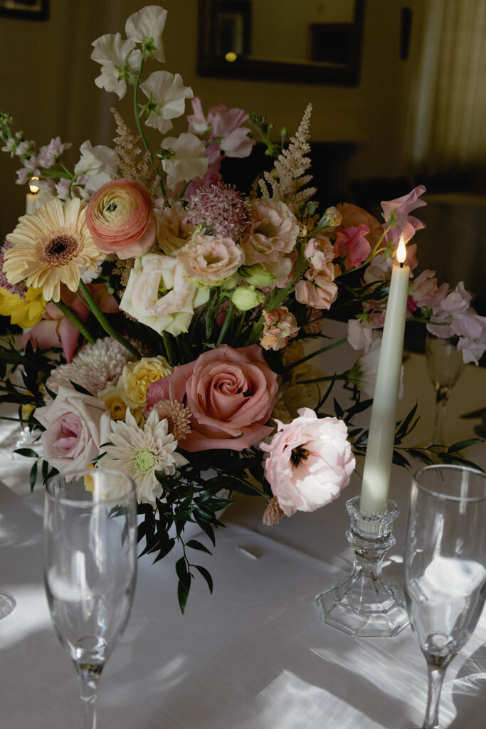floral wedding details