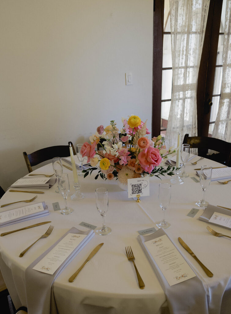 floral wedding details