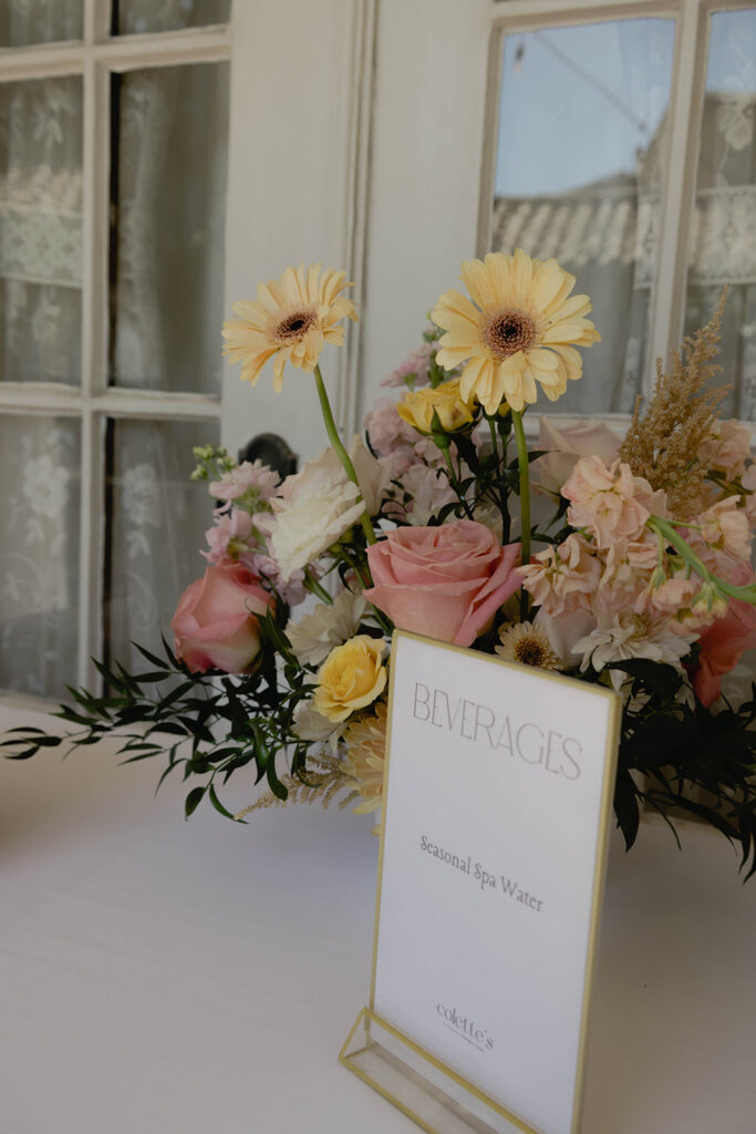 floral wedding details