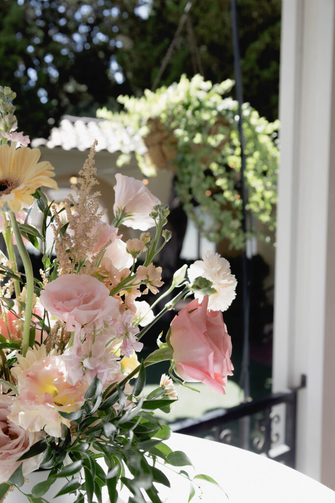 floral wedding details