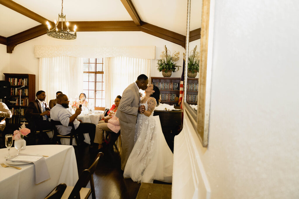 couple dancing at wedding