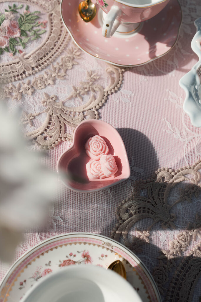 vintage tea party ideas, Bridgerton-inspired event, Valentine’s Day tea party, Galentine’s tea, bridal shower tea party, Easter brunch ideas, vintage decor, heirloom tea sets, event vendors, floral design, dessert table ideas, pastel party styling, romantic garden party.