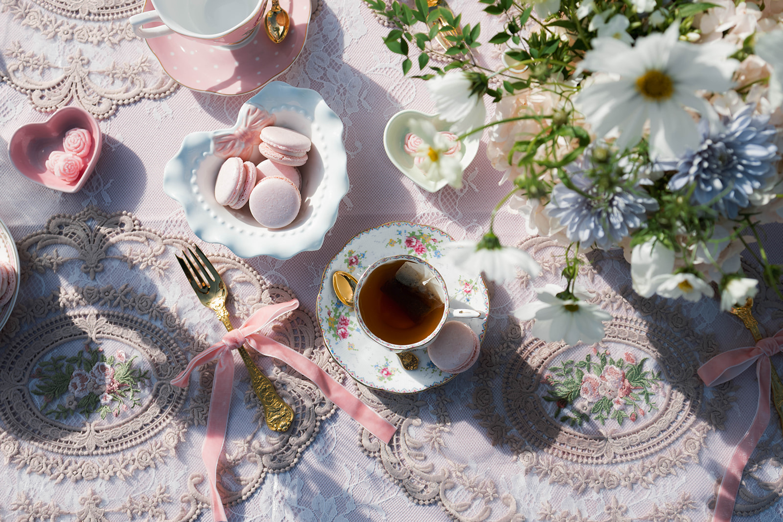 vintage tea party ideas, Bridgerton-inspired event, Valentine’s Day tea party, Galentine’s tea, bridal shower tea party, Easter brunch ideas, vintage decor, heirloom tea sets, event vendors, floral design, dessert table ideas, pastel party styling, romantic garden party.