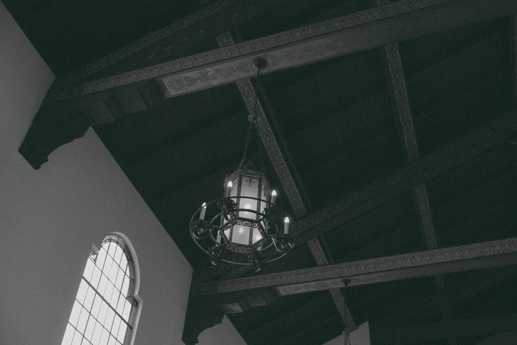 Bride and groom at a vintage-inspired wedding