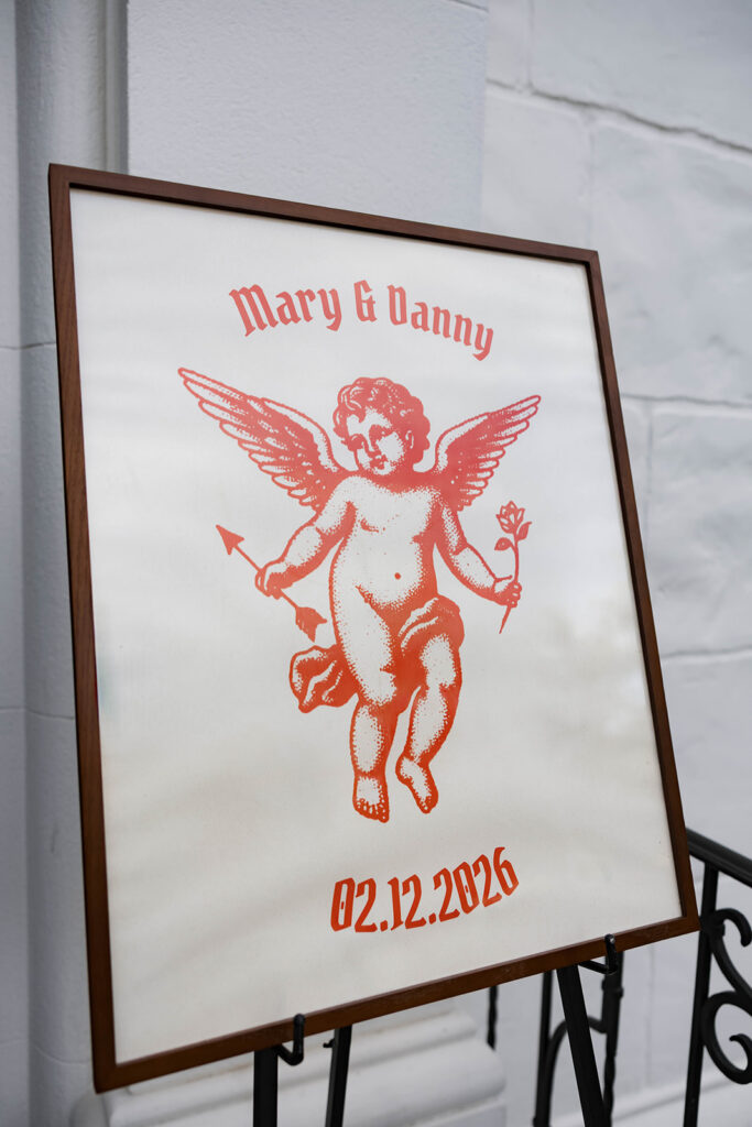 Bride and groom at a vintage-inspired wedding