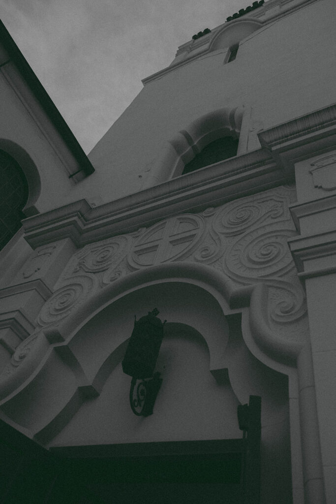 Bride and groom at a vintage-inspired wedding