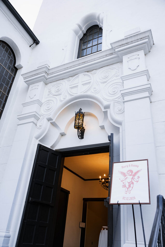 Bride and groom at a vintage-inspired wedding