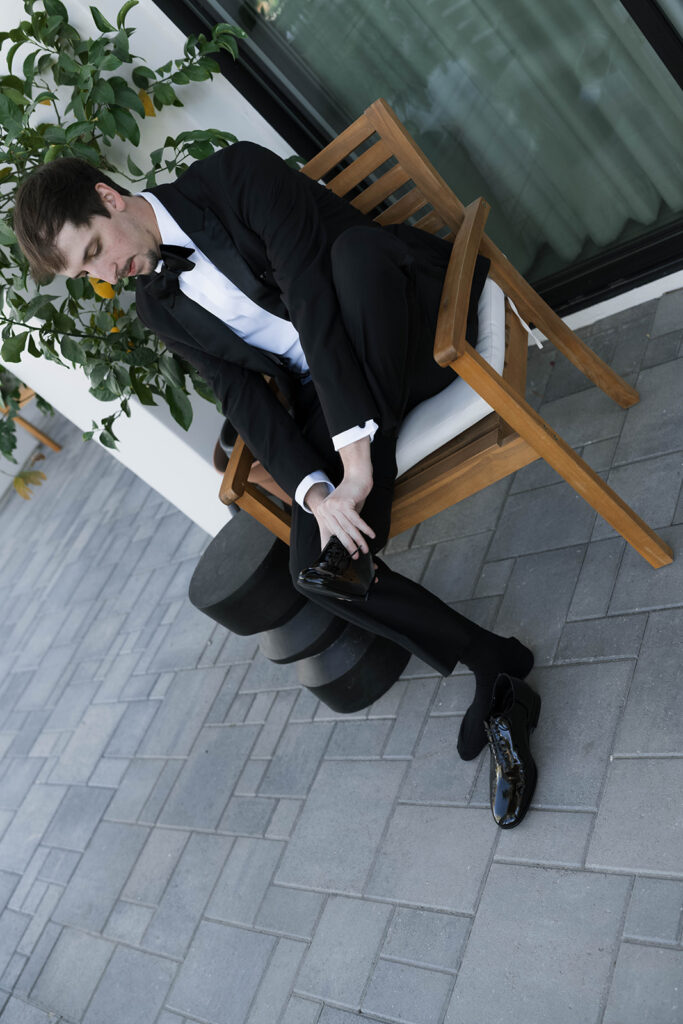 groom getting ready
