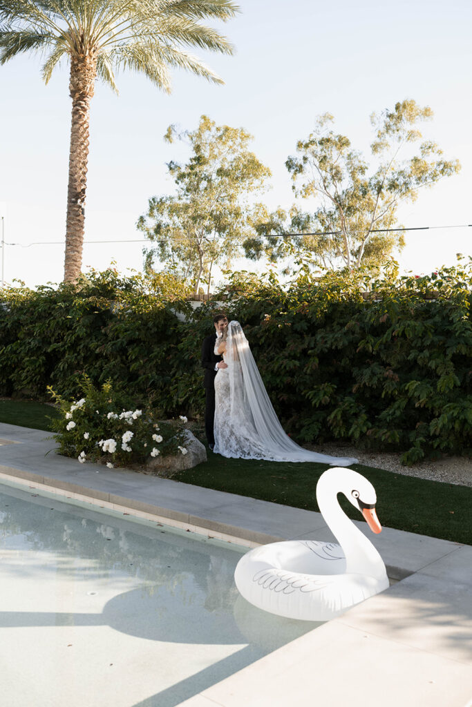 bride and groom portrait