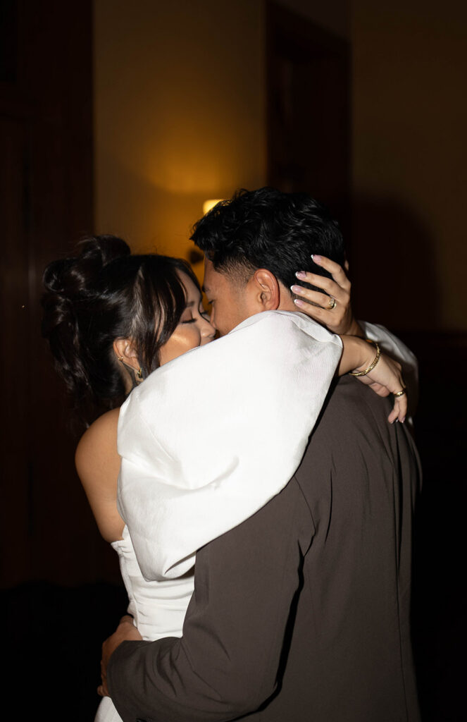 modern courthouse wedding with editorial and documentary couple