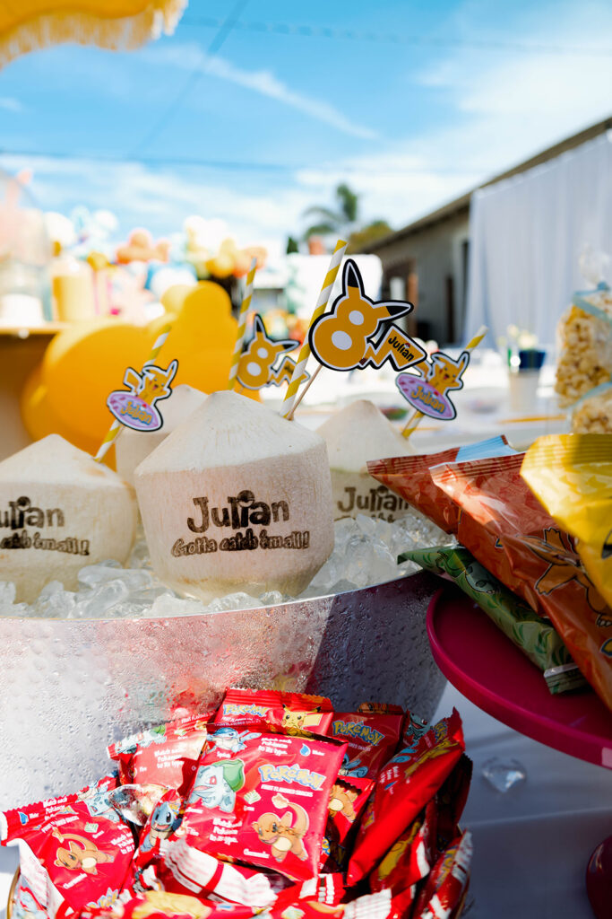 pokemon and surfing birthday event