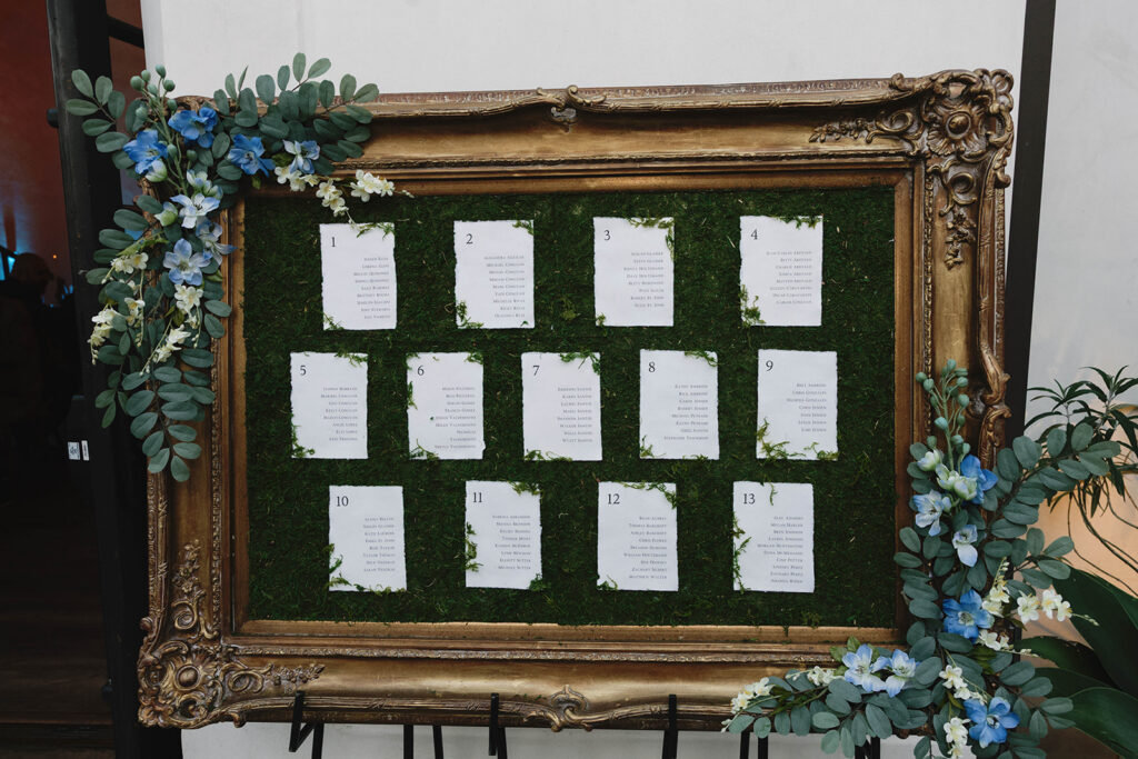 Romantic wedding scene featuring soft pastel florals, elegant decor, emotional couple moments, and guests celebrating in a light-filled venue inspired by Monet’s water lily paintings.