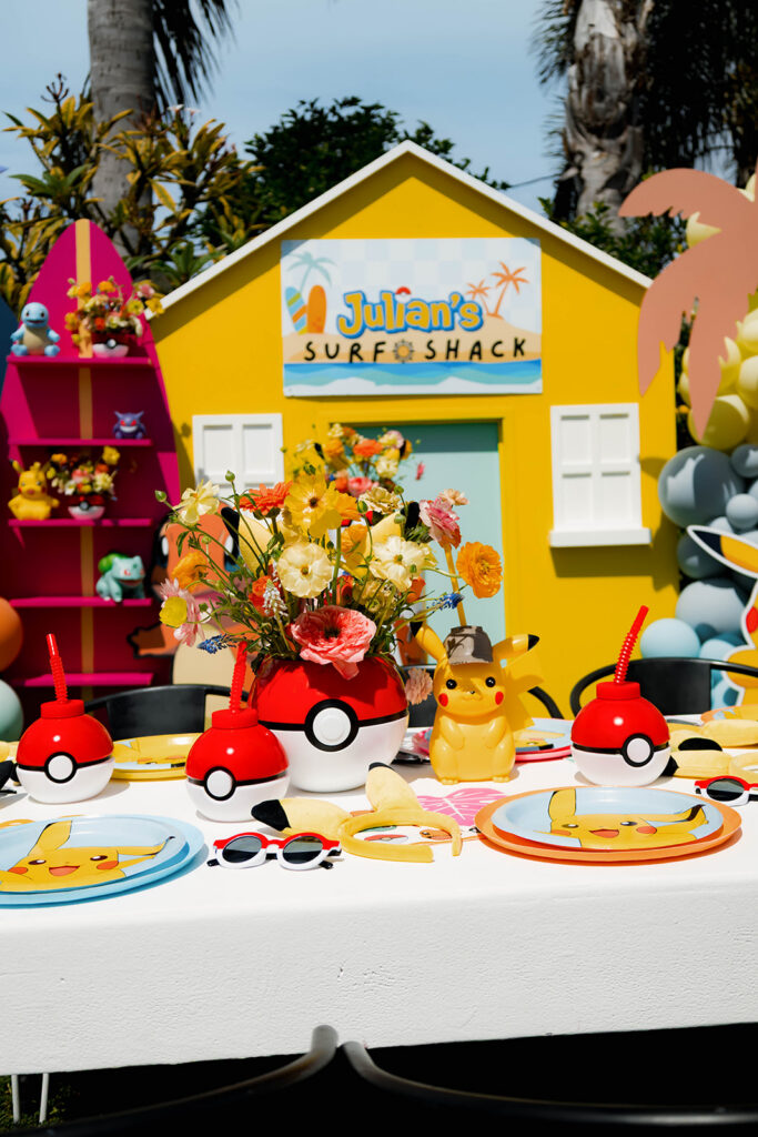 pokemon and surfing birthday event