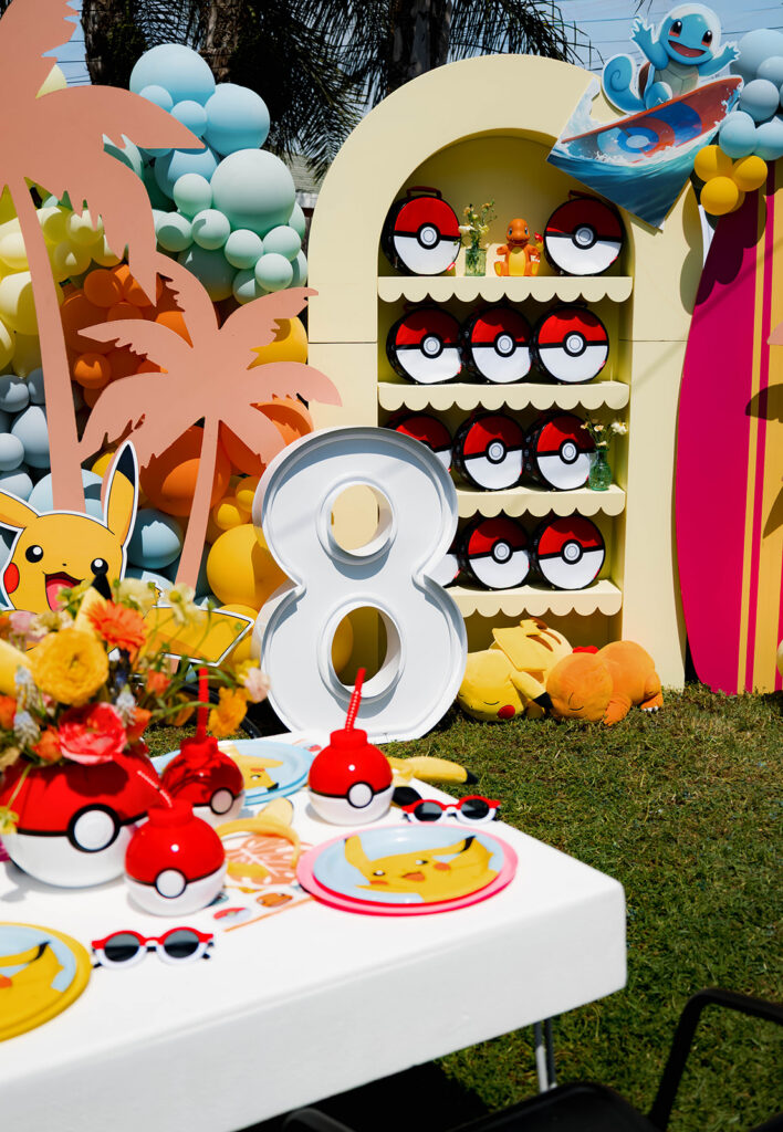 pokemon and surfing birthday event