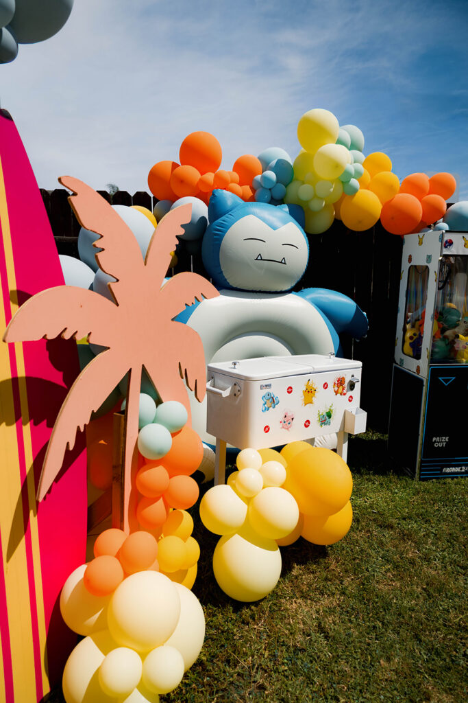 pokemon and surfing birthday event