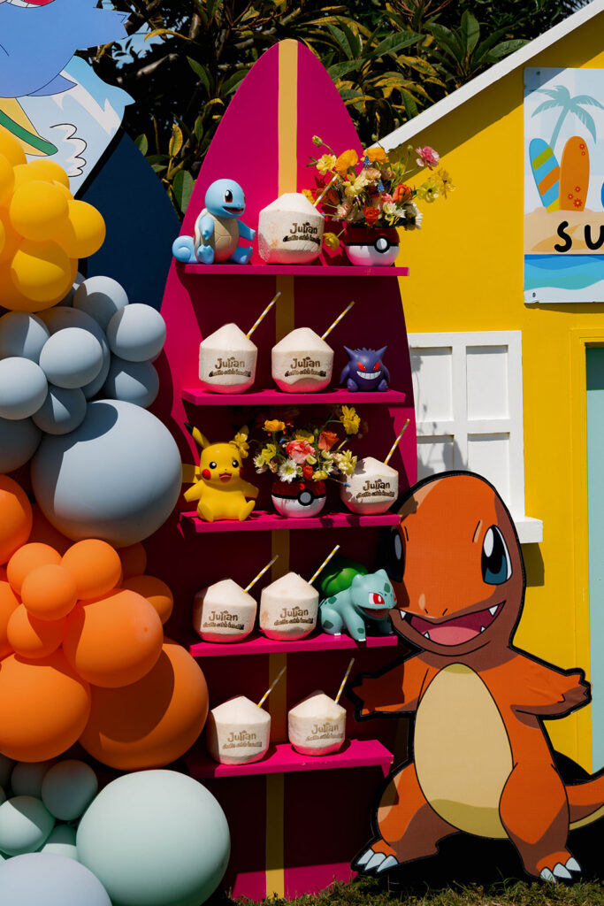 pokemon and surfing birthday event