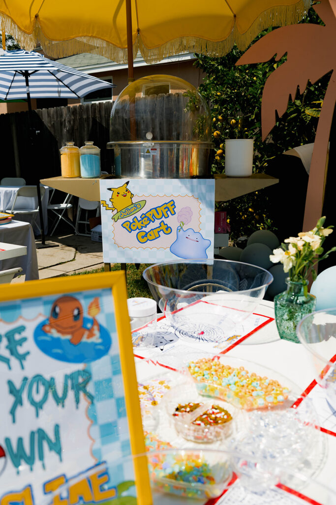 pokemon and surfing birthday event