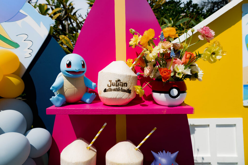 pokemon and surfing birthday event