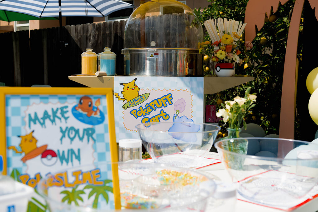 pokemon and surfing birthday event