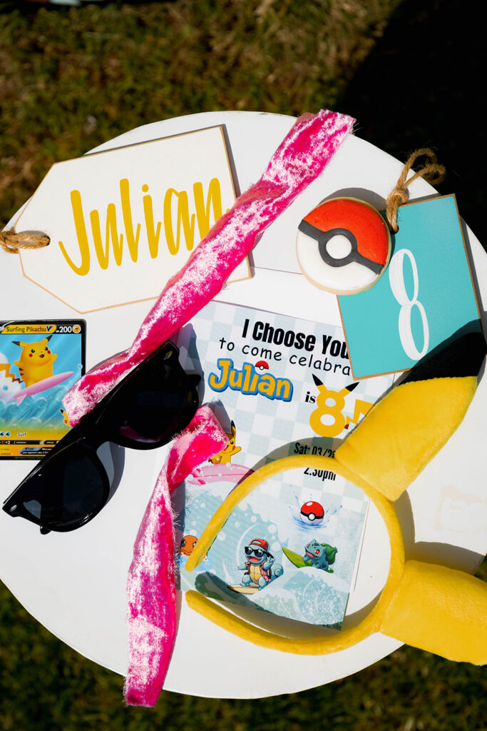 pokemon and surfing birthday event