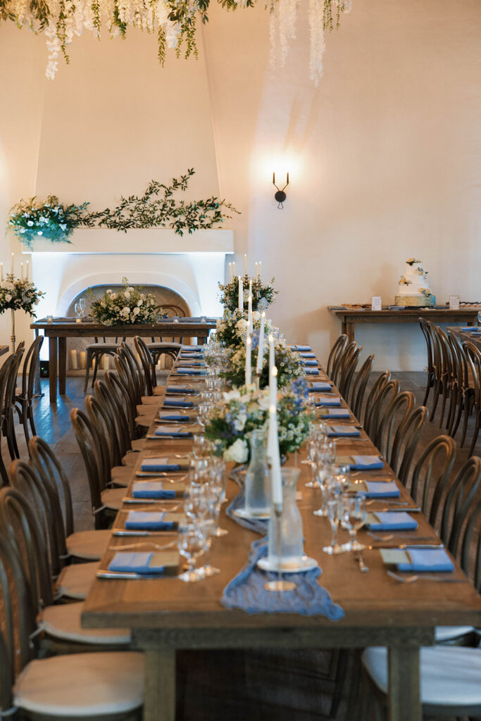 Romantic wedding scene featuring soft pastel florals, elegant decor, emotional couple moments, and guests celebrating in a light-filled venue inspired by Monet’s water lily paintings.